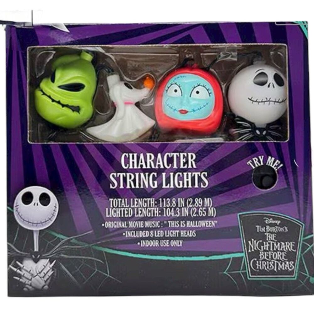 Nightmare Before Christmas Character Musical LED Indoor String Lights